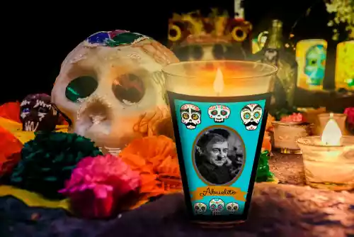 vectores plantilas DÍA DE MUERTOS,FESTEJO,FESTIVIDAD,VELADORA,